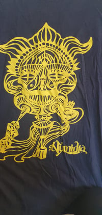 Image 2 of Numidia Yellow on Blue Tshirt (Used)