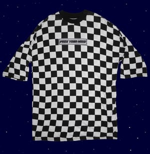 Free Your Mind checkered tee