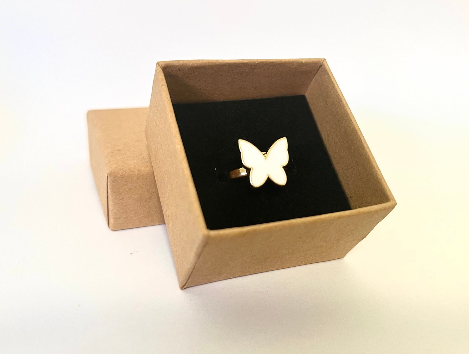Image of White Butterfly Kids Calming Ring