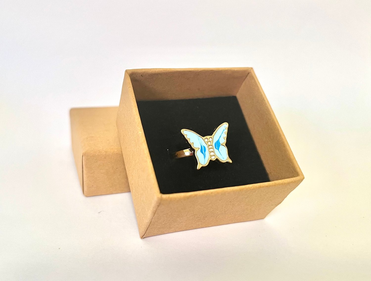 Image of Blue Butterfly Kids Calming Ring