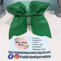 Emerald Green Hair Bow-XLARGE