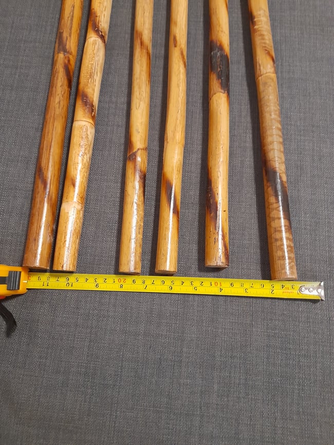 10 PAIRS - Rattan Sticks 28x1 inch with Carry Bag Kali/Arnis/Escrima - Combat Koalas