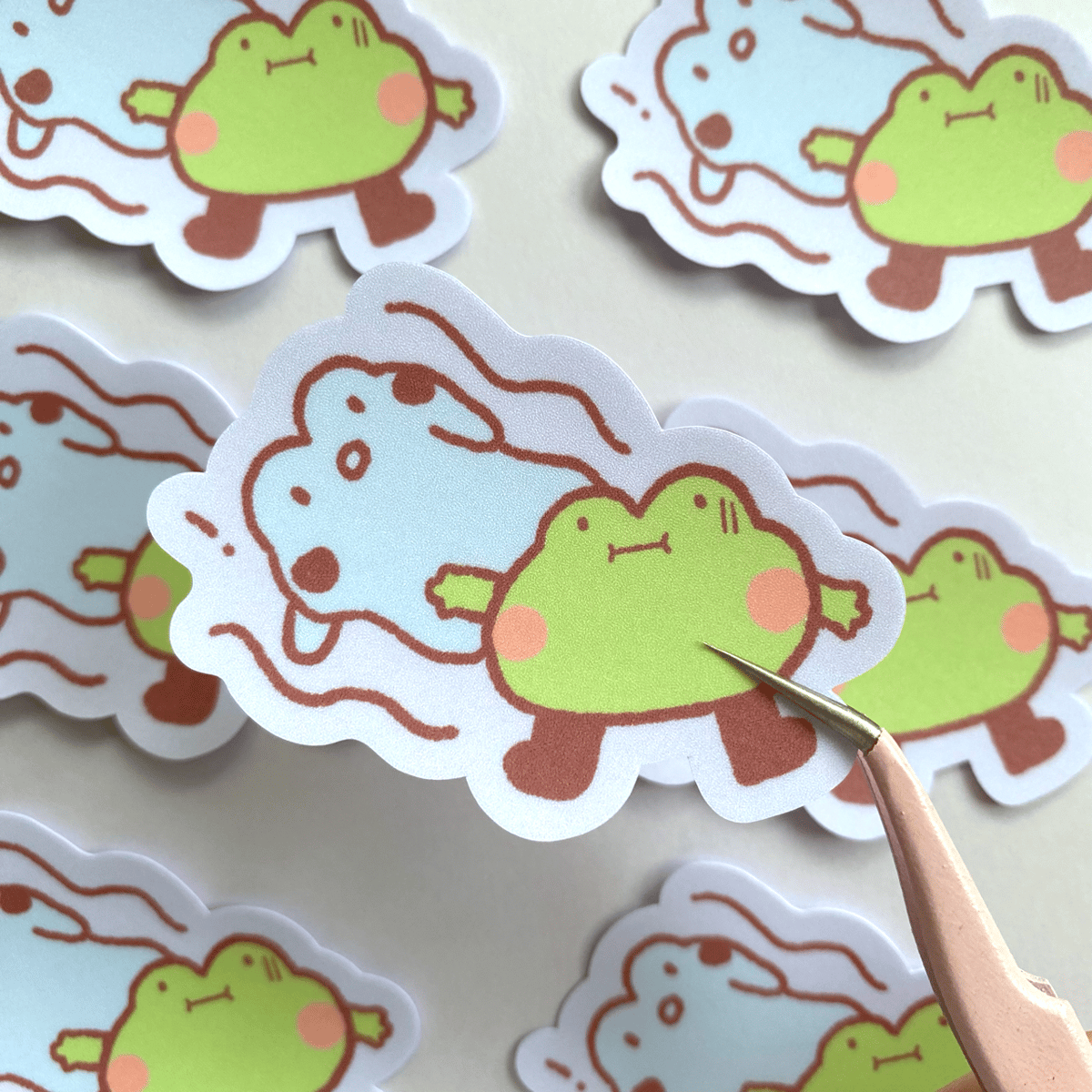 Image of Fainted Frog Sticker