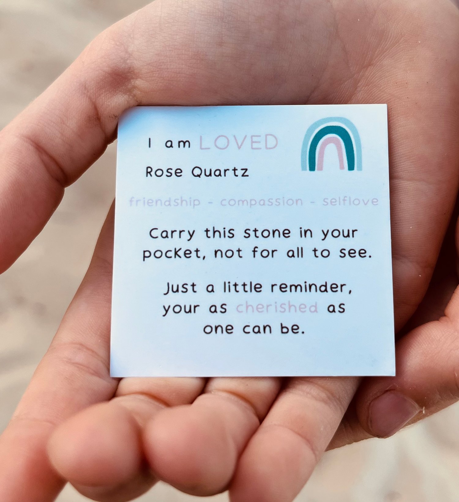 Image of I am LOVED Calming stone