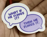 Image 2 of [STICKERS] Fling it!