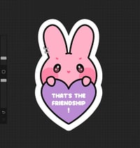 Image 1 of [STICKERS] Bunny JK Friendship