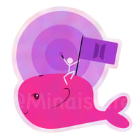 Image 2 of [STICKERS] Holo Whalien and Army