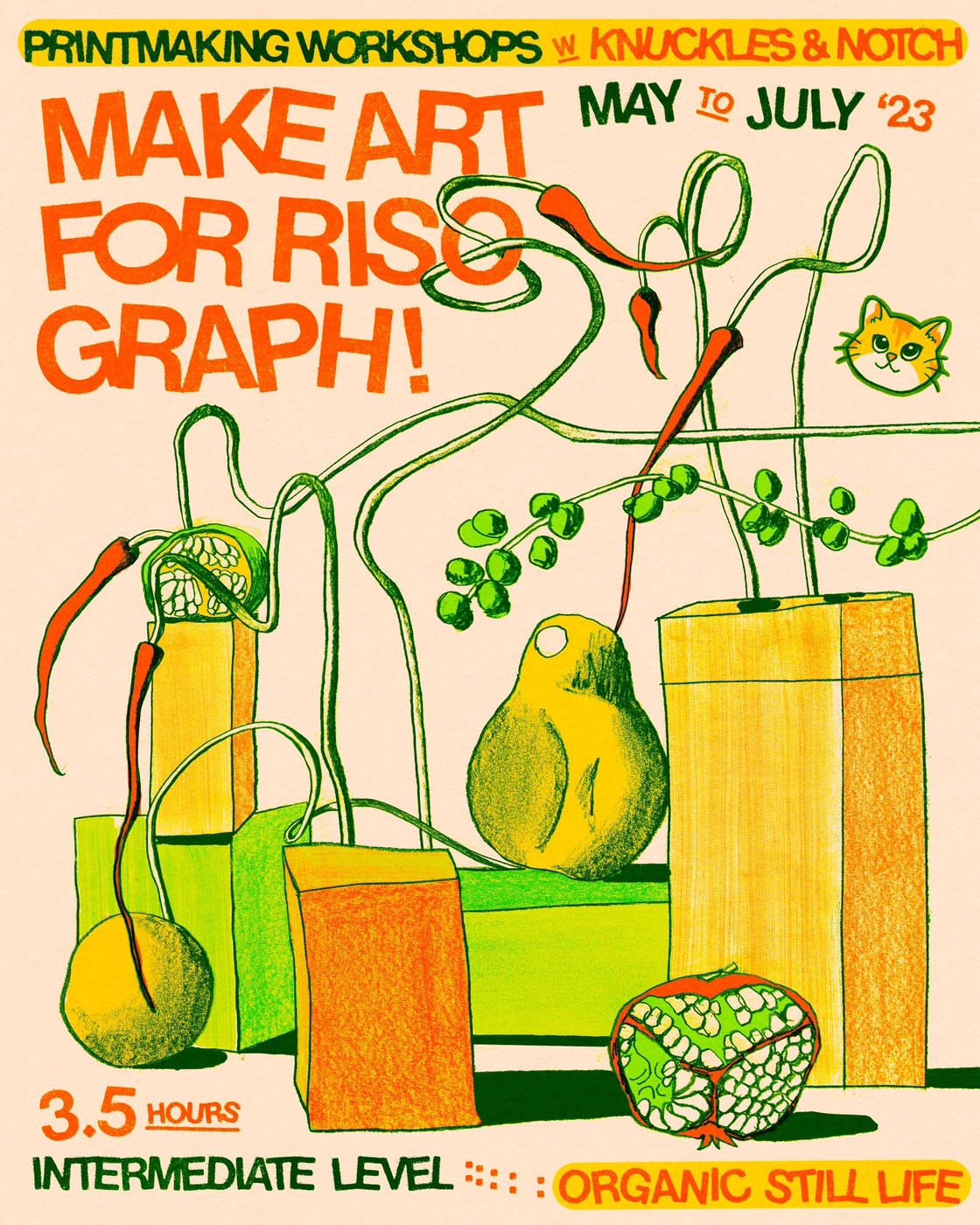 Image of Risograph Workshop for Intermediate Level  - Organic Still Life (May-July)