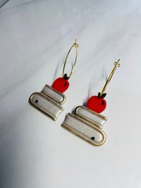 Image 1 of Teacher Appreciation Hoop Earrings 