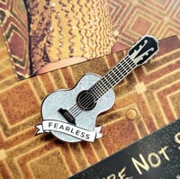 Image 1 of Fearless Guitar Enamel Pin