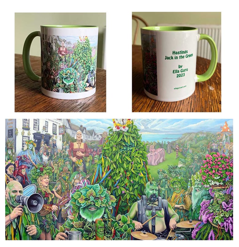 Image of Hastings Jack in the Green mugs and prints