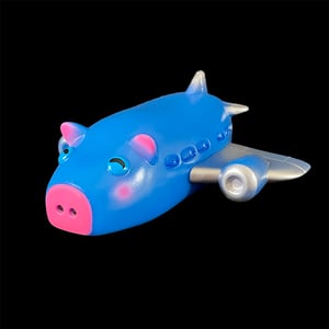 Image of Pig Plane - Blue Bomber GID