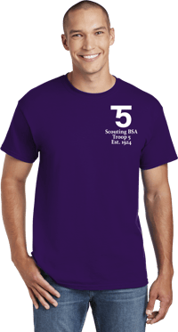 Image 1 of 50/50 T-Shirt - Purple Gladiator