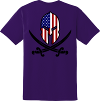 Image 2 of 50/50 T-Shirt - Purple Gladiator
