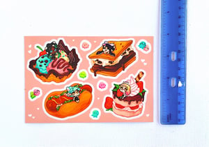 Competitive Snacking - Splatfest Food Sticker Sheet