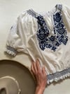 late 60s hand embroidered voie Hungarian blouse