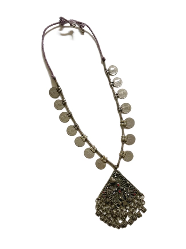 MASSIVE 1960s travel coin necklace