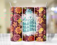 20oz Fall Blessed Mama Tumbler