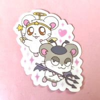 Image 4 of HAM HAM HEARTBREAK hamtaro clear vinyl stickers
