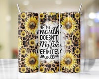 20oz Sunflower Mouth Tumbler