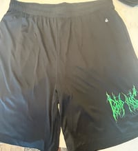 Dripping Black Shorts 