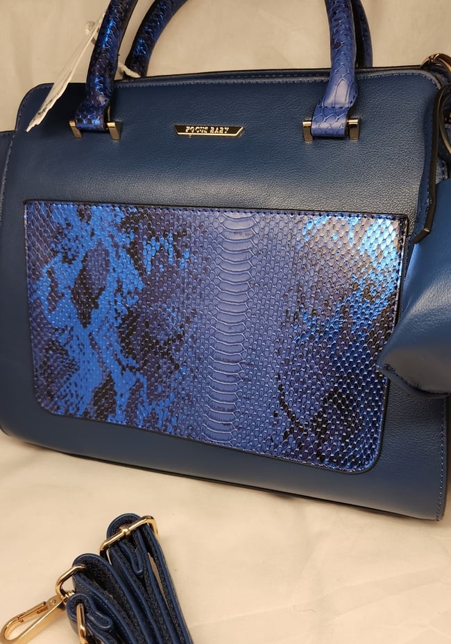 Large Blue Hand Bag with a baby bag 