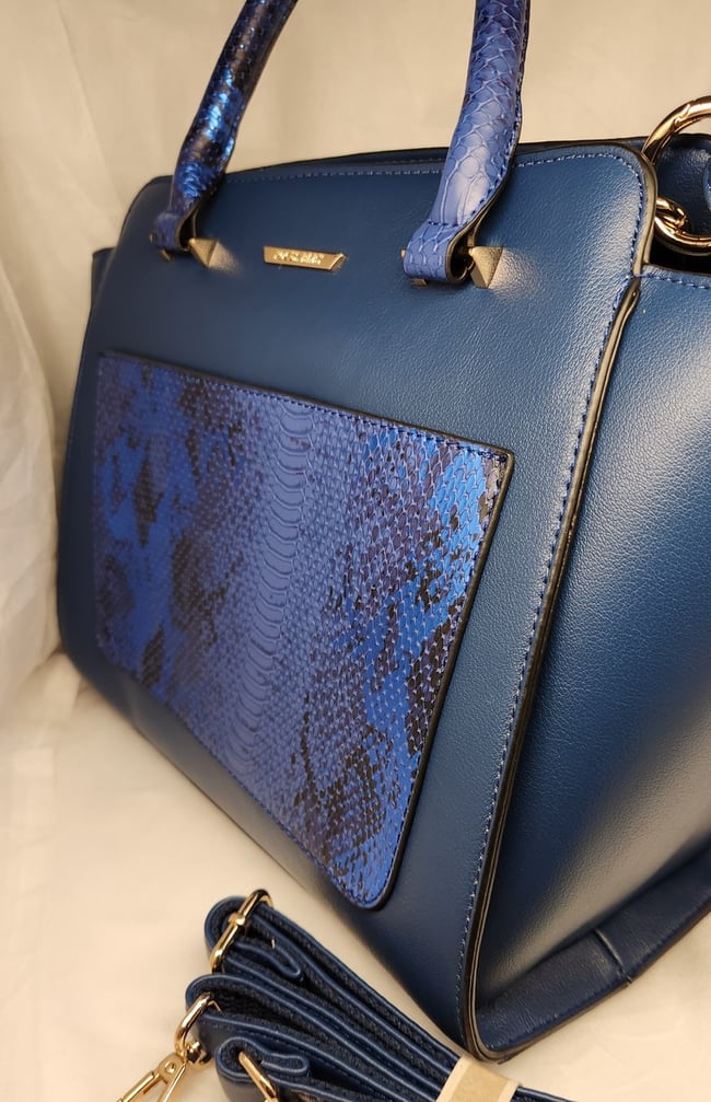 Large Blue Hand Bag with a baby bag 