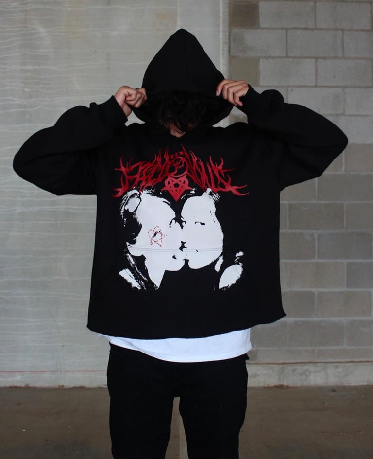 Desamor Cropped Hoodie Image 5