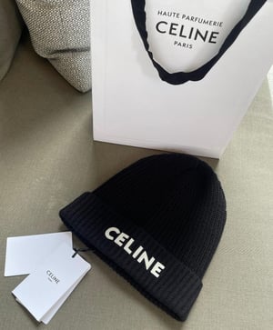 Image of NEW DROP ðŸŒž Auth Celine Knit Black Hat