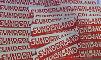 Image 1 of Pack of 25 16x4cm Sunderland Football/Ultras Stickers.