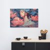 Lotus Flower Girl Canvas 24x36 (AI GEN)