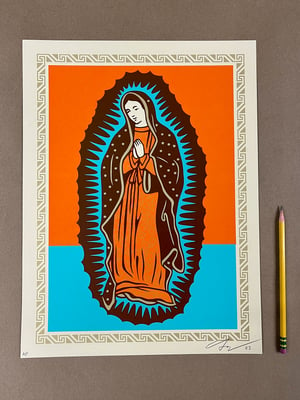 Virgencita Norteña De Oro 12"x16"