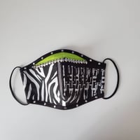 Image 5 of Punk rock face mask with bullets and studs **adult medium size**
