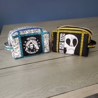Image 1 of Double-zipper punk rock pouch. Subhumans The Adicts