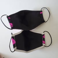 Image 5 of Goth lipstick face mask with studs **adult medium size**