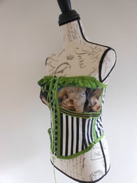 Image 4 of Poison band top corset bustier ruffles glam 80s metal