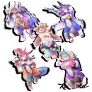 Image 1 of Holo Bunny MHA Waifus Part 2