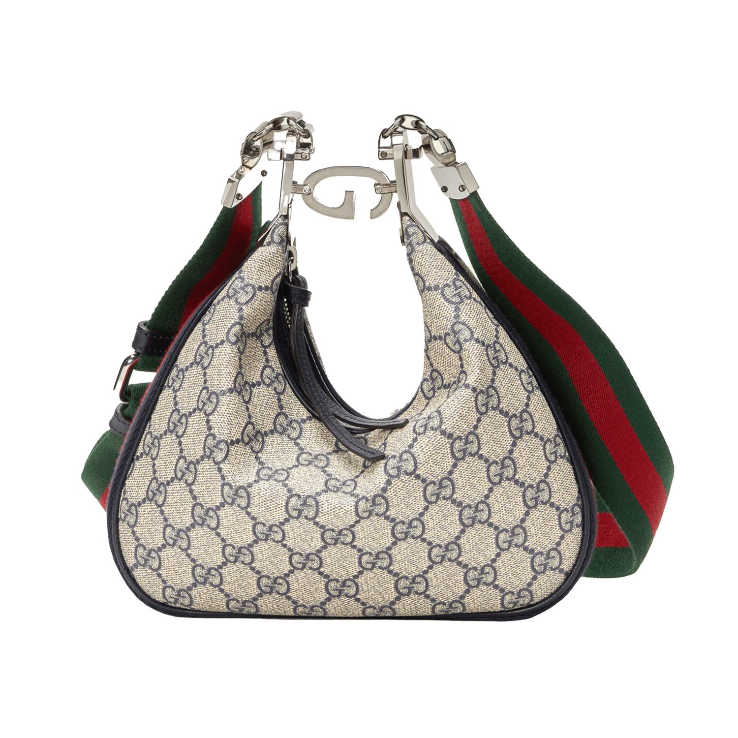 Gucci Monogram GG Supreme Hobo Shoulder Bag