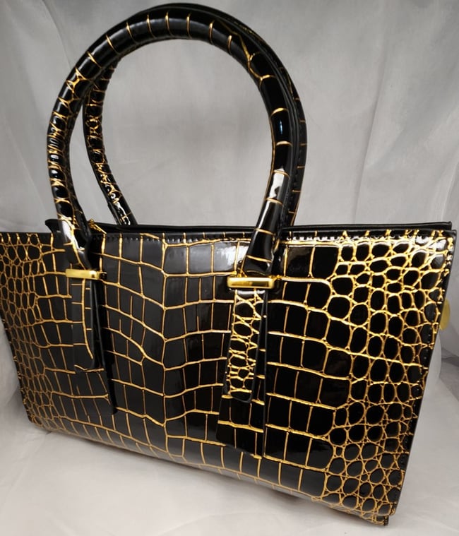 Black and Gold  Glossy but Very Elegant