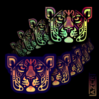 Image 1 of Stylized Jaguar - Stickers