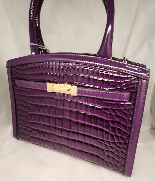 Purple Designer Inspired Hand Bag