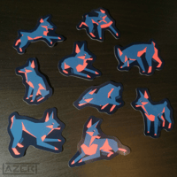 Image 2 of Low Poly Doberman - Stickers