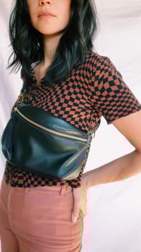Image 5 of Leather Belt Bag | Black