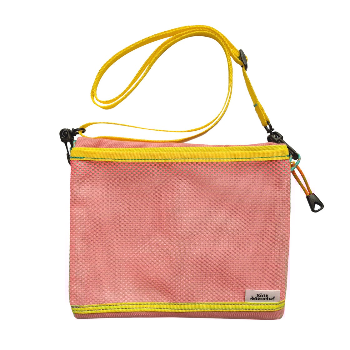 Image of Zine Sacoche Pouch – Mint/Pink