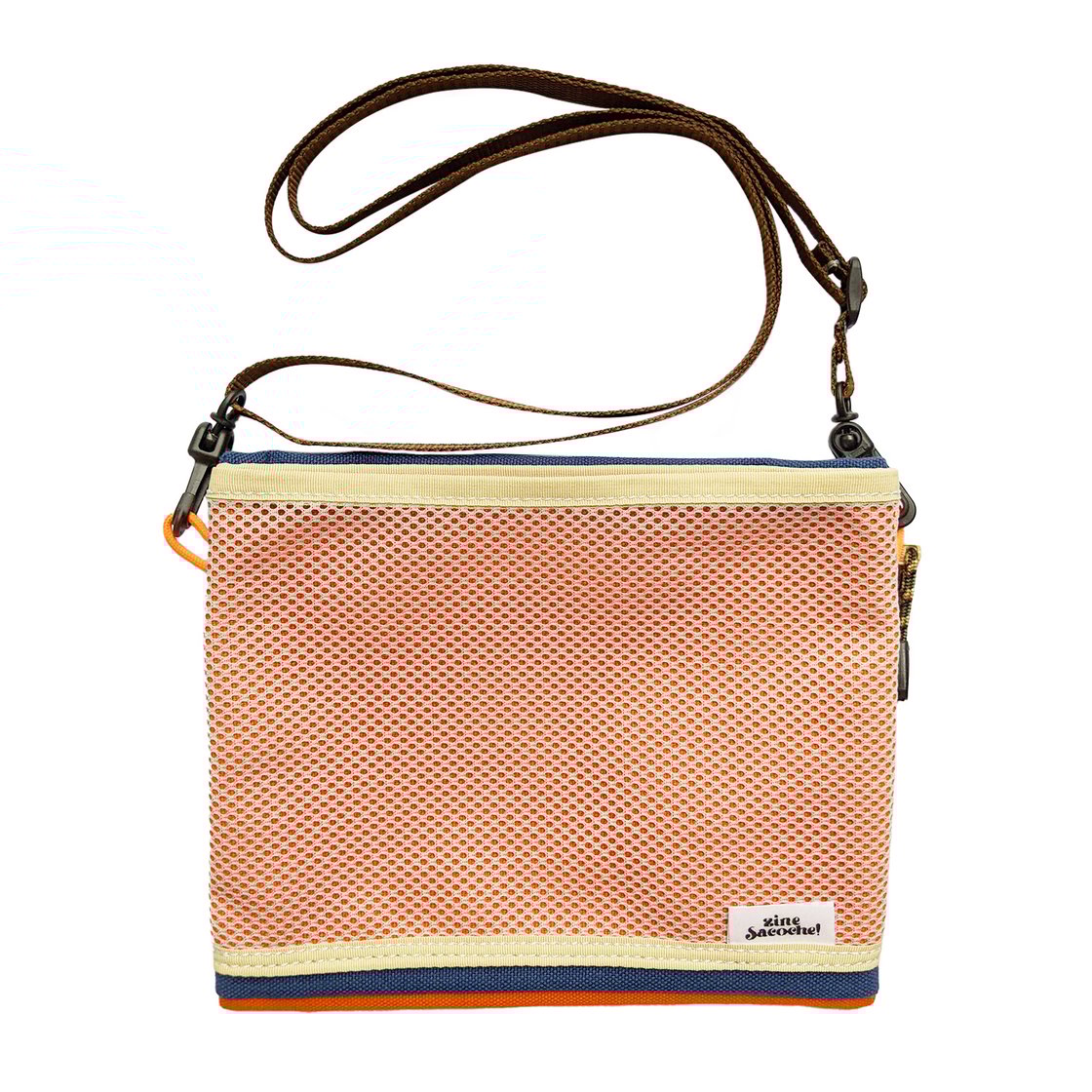 Image of Zine Sacoche Pouch – Orangey Red/Blue