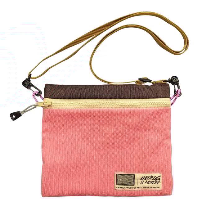 Image of Zine Sacoche Pouch – Pink/Brown
