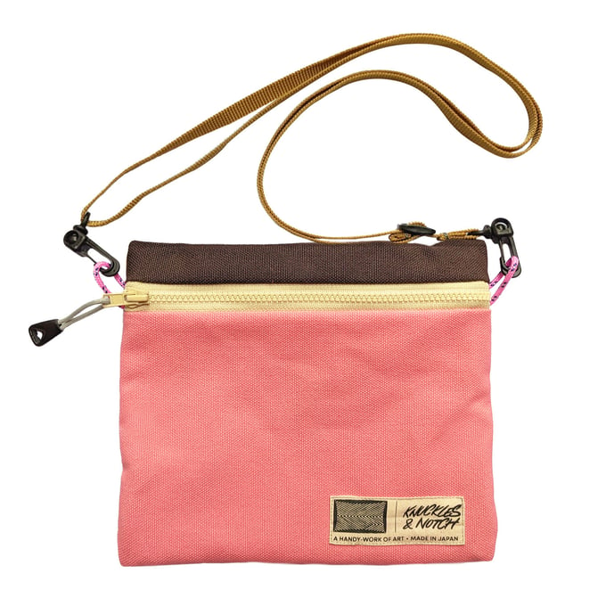 Image of Zine Sacoche Pouch – Pink/Brown