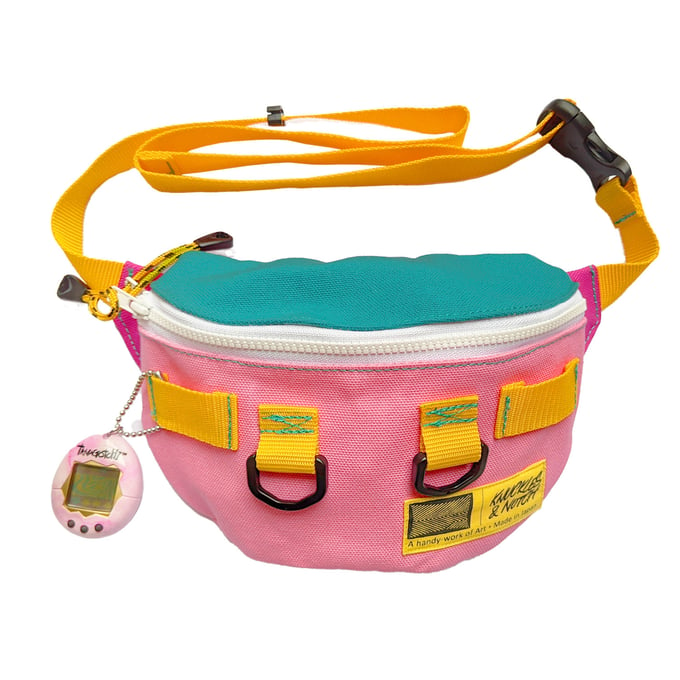 Image of Zine Sacoche Fanny Pack Edition – Pink/Teal/Yellow