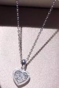 Image 2 of Halo Heart Necklace 