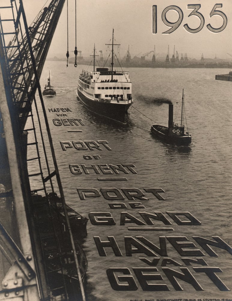 Image of Nikolaï Kossikoff: Port de Gand, Belgium ca. 1935